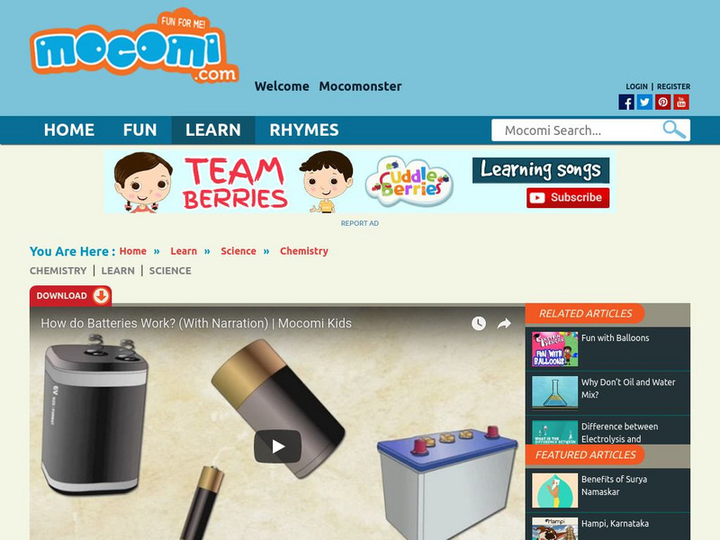 Mocomi: How Do Batteries Work? Instructional Video