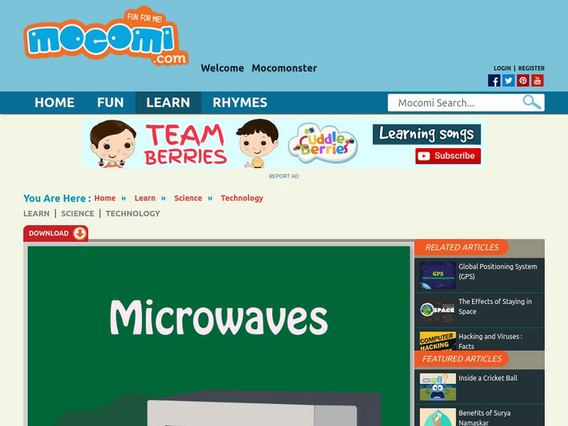 Mocomi: What Is a Microwave Oven? Website