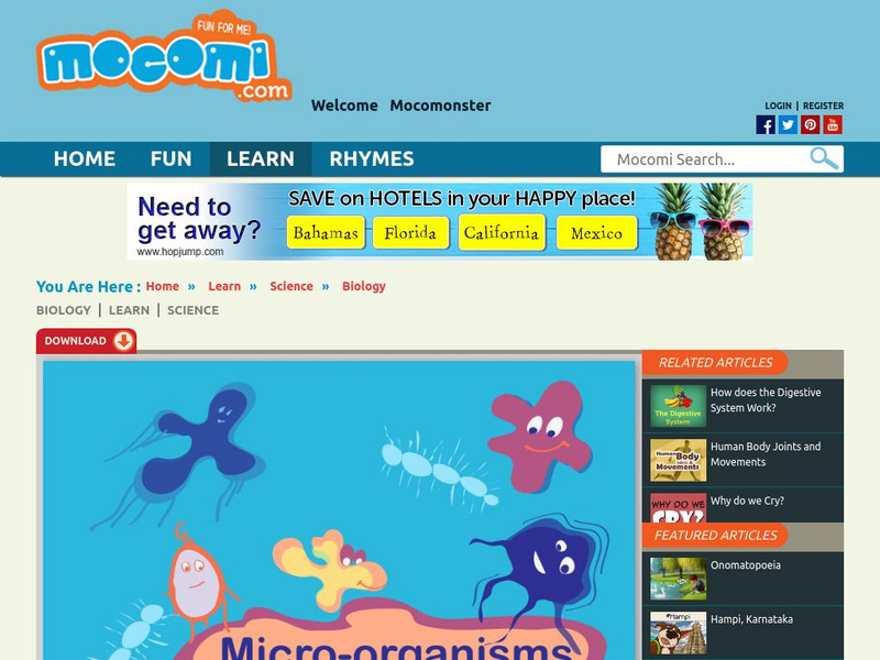 Mocomi: Microorganisms Website Mocomi: Microorganisms Website