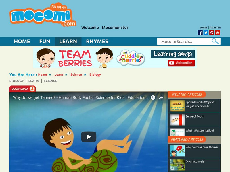 Mocomi: Why Do We Get Tanned? Instructional Video