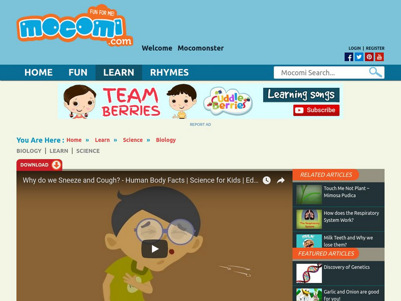 Mocomi: Why Do We Sneeze and Cough? Instructional Video