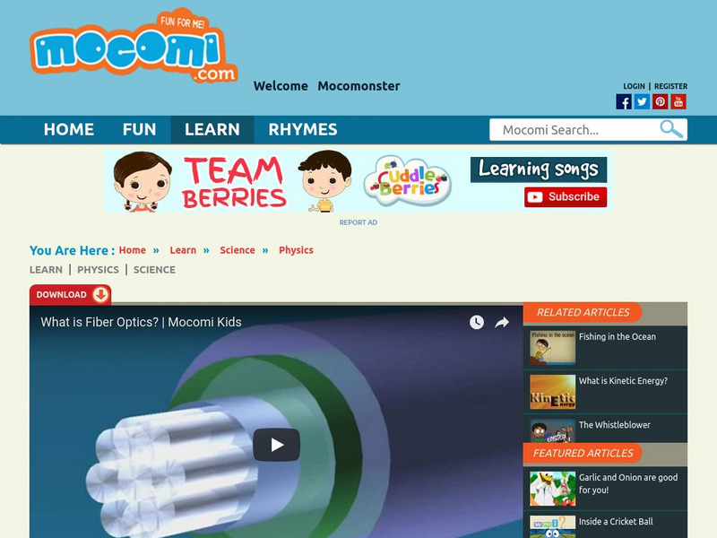 Mocomi: What Are Fiber Optics? Instructional Video