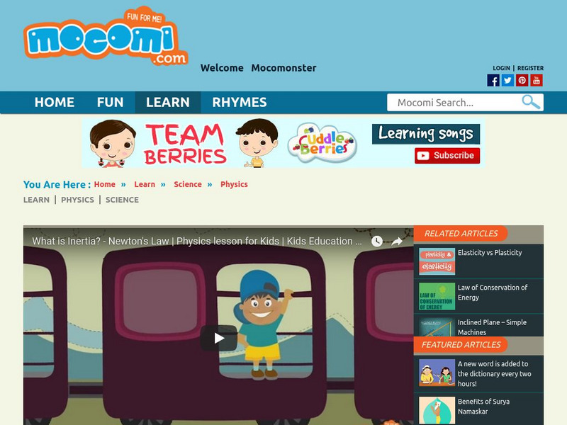 Mocomi: What Is Inertia? Instructional Video Mocomi: What Is Inertia? Instructional Video