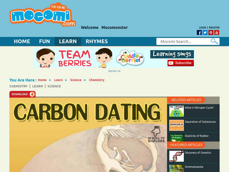 Mocomi: Carbon Dating Article Mocomi: Carbon Dating Article