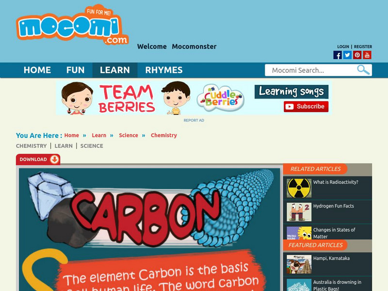 Mocomi: What Is Carbon? Unit Plan Mocomi: What Is Carbon? Unit Plan