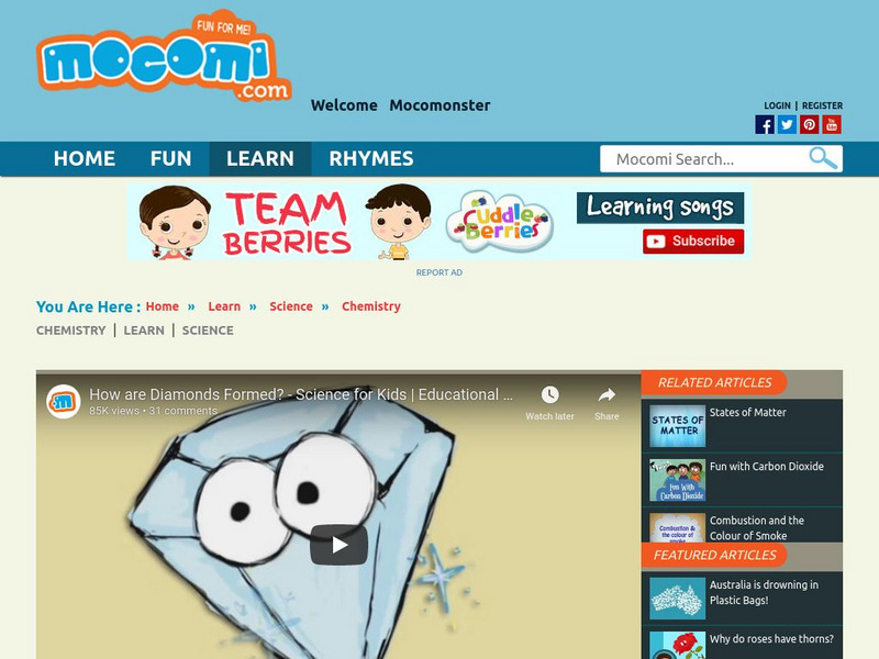 Mocomi: How Are Diamonds Formed? Instructional Video