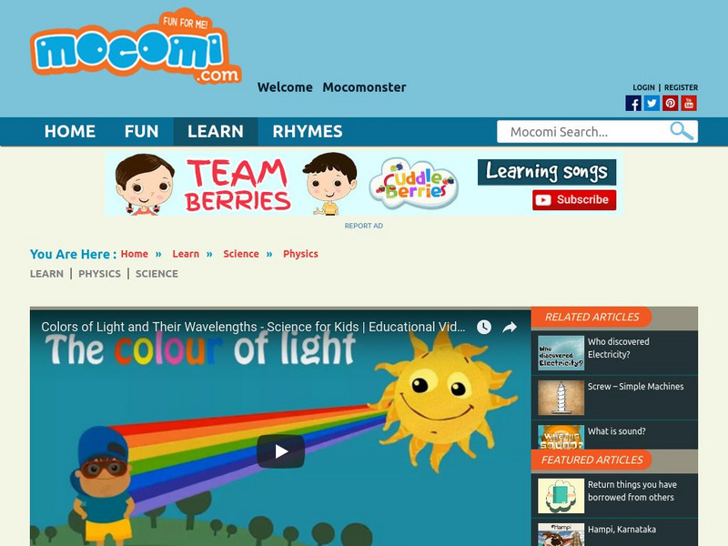 Mocomi: Colors of Light Instructional Video