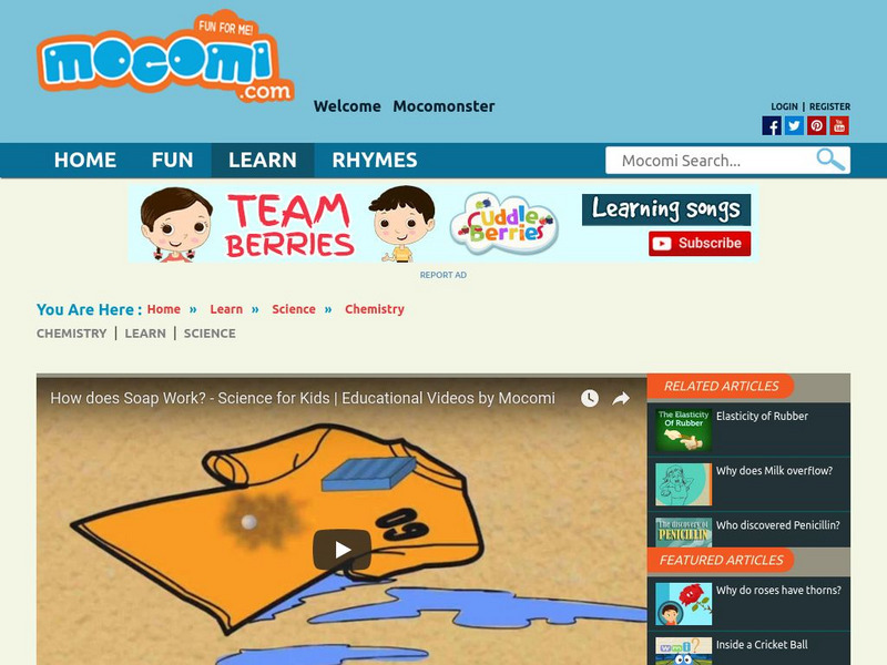 Mocomi: How Does Soap Work? Instructional Video Mocomi: How Does Soap Work? Instructional Video