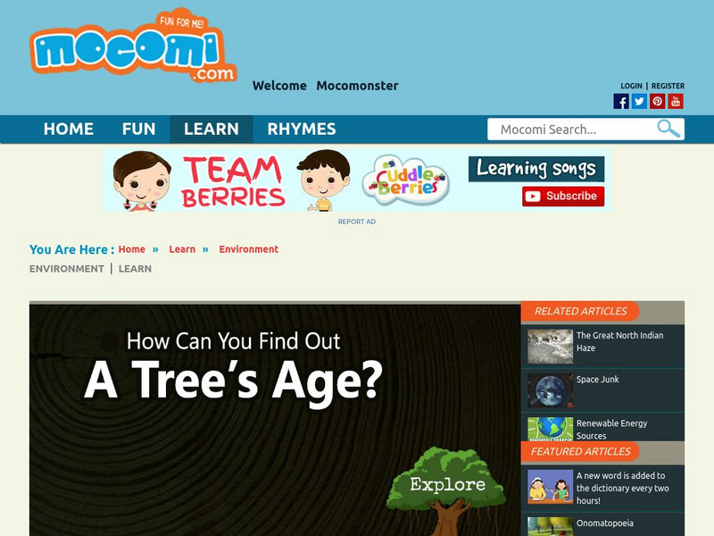 Mocomi: How to Determine the Age of a Tree Unit Plan Mocomi: How to Determine the Age of a Tree Unit Plan