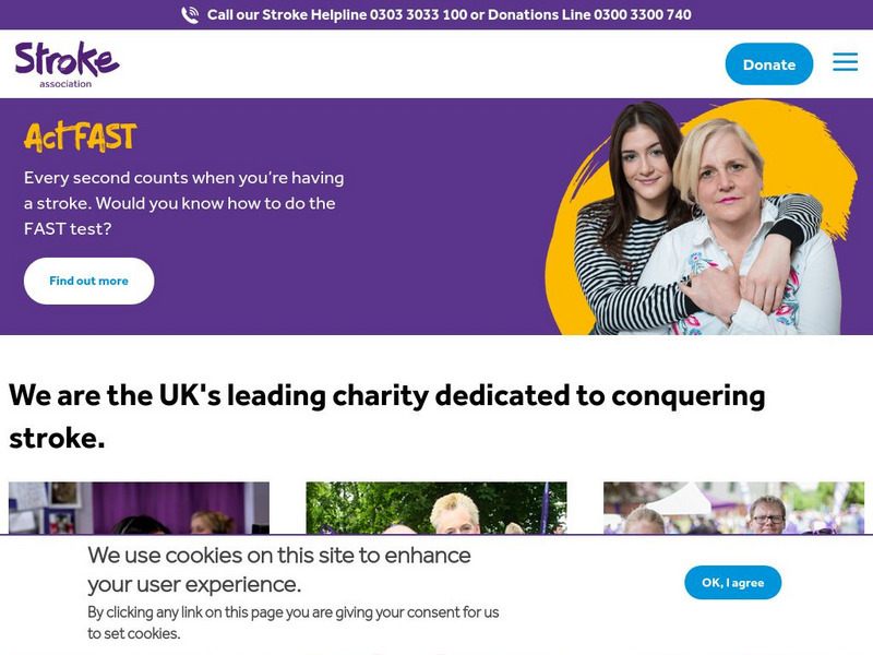 The Stroke Association, Uk: Stroke Information Website