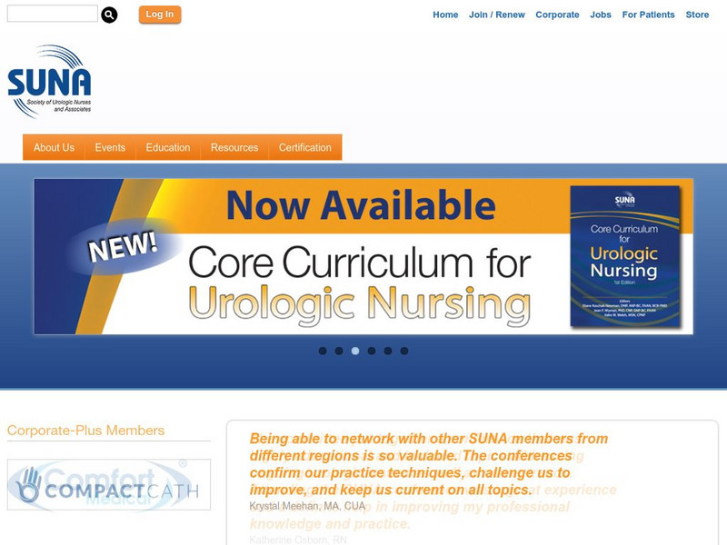Society of Urologic Nurses and Associates Website