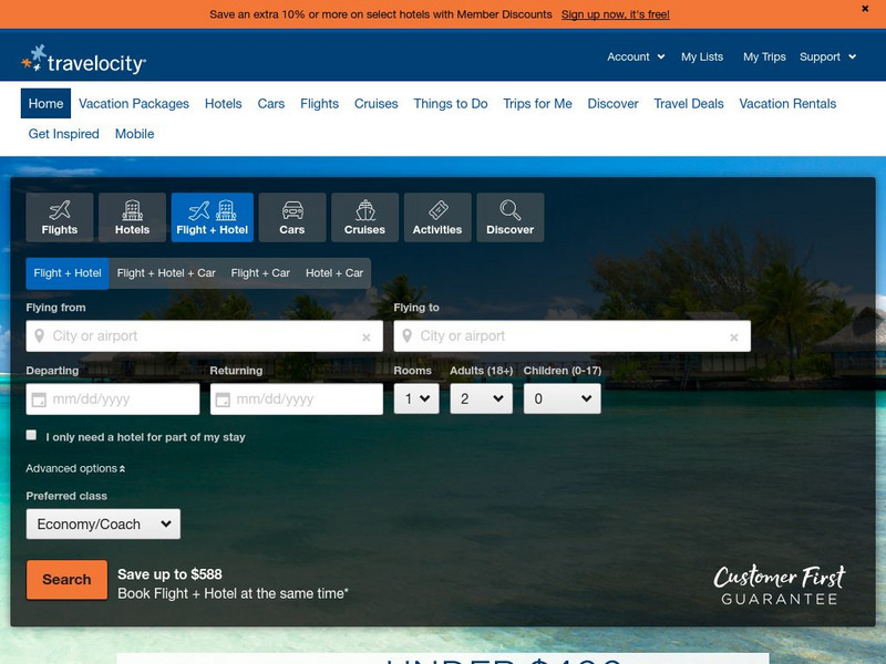 Travelocity Website