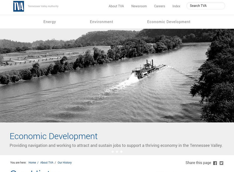 Tennessee Valley Authority: History Handout Tennessee Valley Authority: History Handout