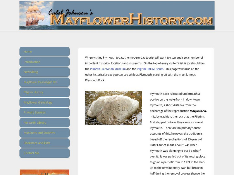 Mayflower history.com: Modern Plymouth Handout Mayflower history.com: Modern Plymouth Handout