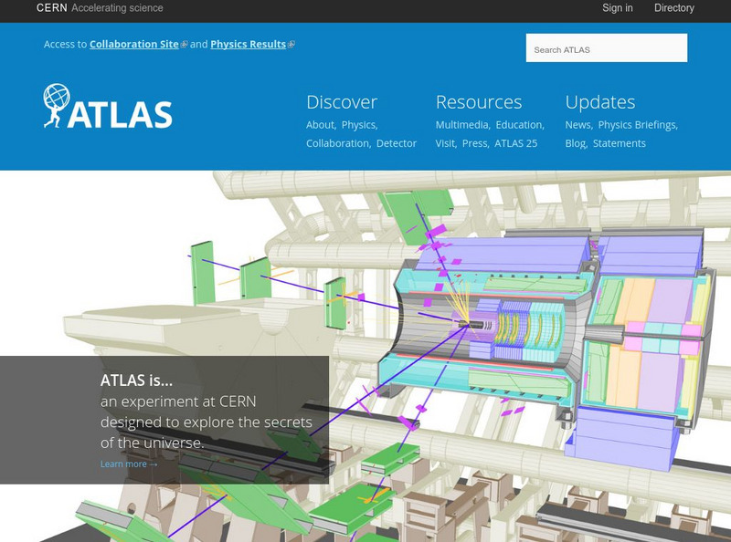 The Atlas Experiment: Mapping the Secrets of the Universe Website The Atlas Experiment: Mapping the Secrets of the Universe Website