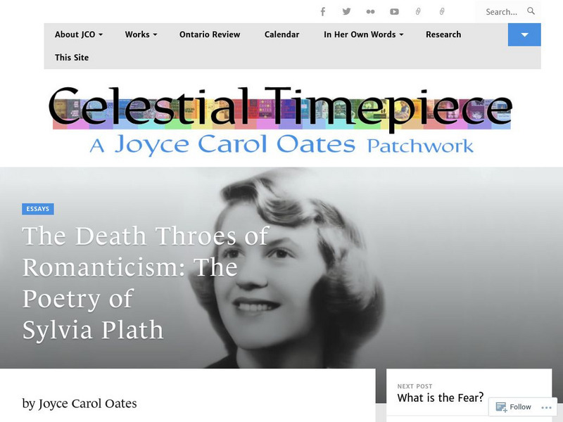 Death Throes of Romanticism: The Poetry of Sylvia Plath Website Death Throes of Romanticism: The Poetry of Sylvia Plath Website