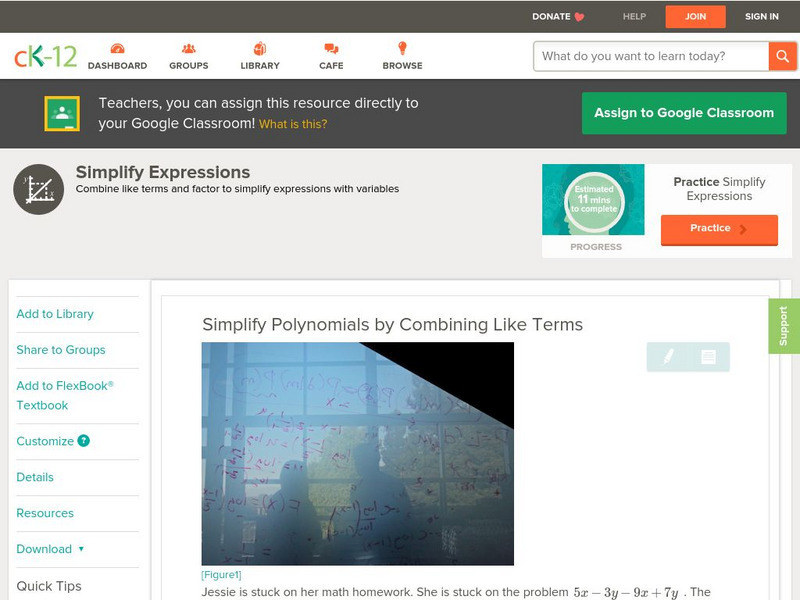 Ck 12: Algebra: Simplifying Rational Expressions Unit Plan Ck 12: Algebra: Simplifying Rational Expressions Unit Plan