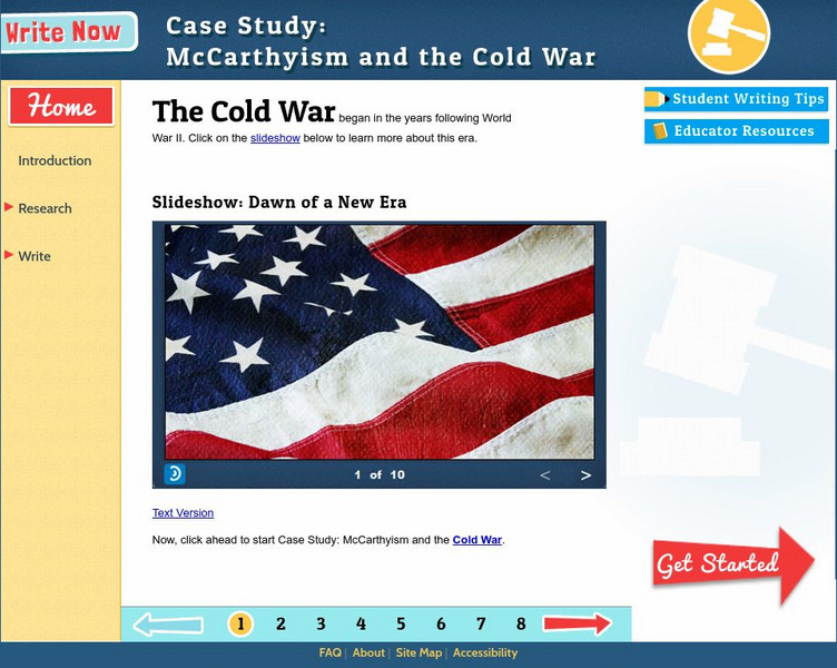 Thinkport: Write Now: Case Study: Mc Carthyism and the Cold War Unit Plan