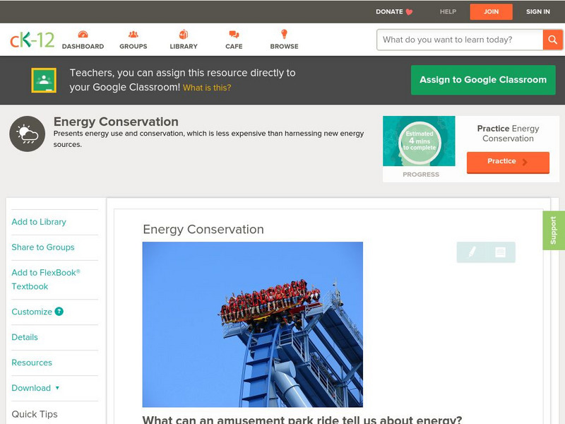 Ck 12: Earth Science: Energy Conservation Unit Plan Ck 12: Earth Science: Energy Conservation Unit Plan