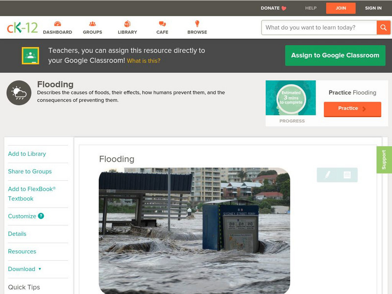 Ck 12: Earth Science: Flooding Unit Plan Ck 12: Earth Science: Flooding Unit Plan