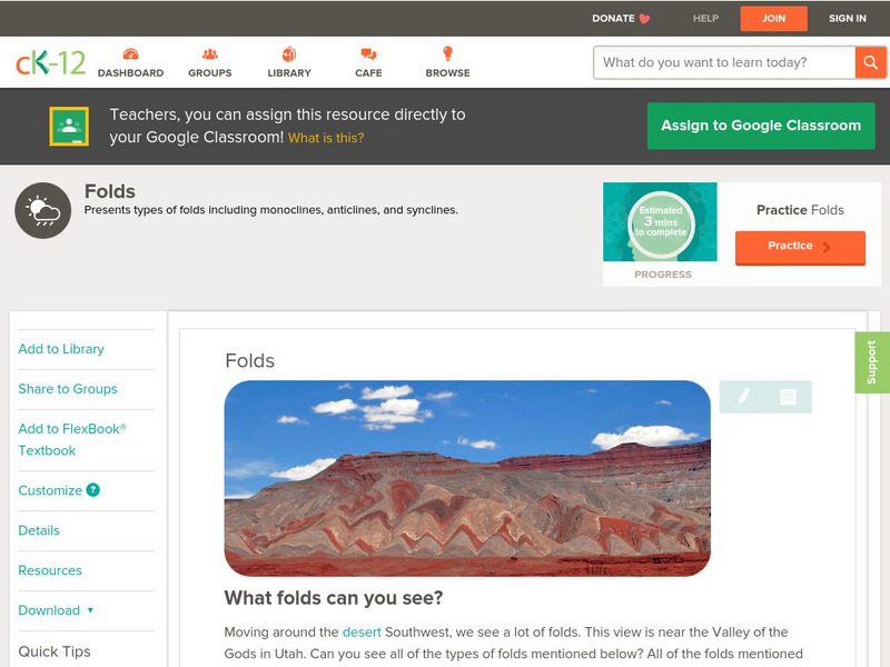 Ck 12: Earth Science: Folds Unit Plan Ck 12: Earth Science: Folds Unit Plan
