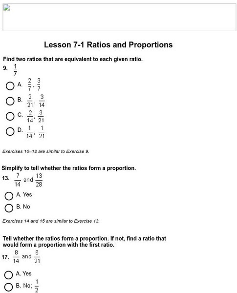 Holt, Rinehart and Winston: Homework Help Independent Practice: Ratios and Proportions eBook Holt, Rinehart and Winston: Homework Help Independent Practice: Ratios and Proportions eBook