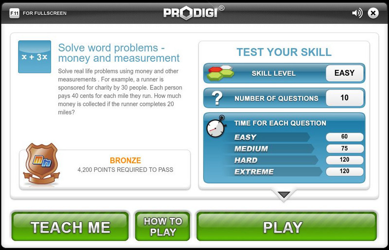 Mangahigh: Number: Solve Word Problems: Money and Measurement Interactive Mangahigh: Number: Solve Word Problems: Money and Measurement Interactive