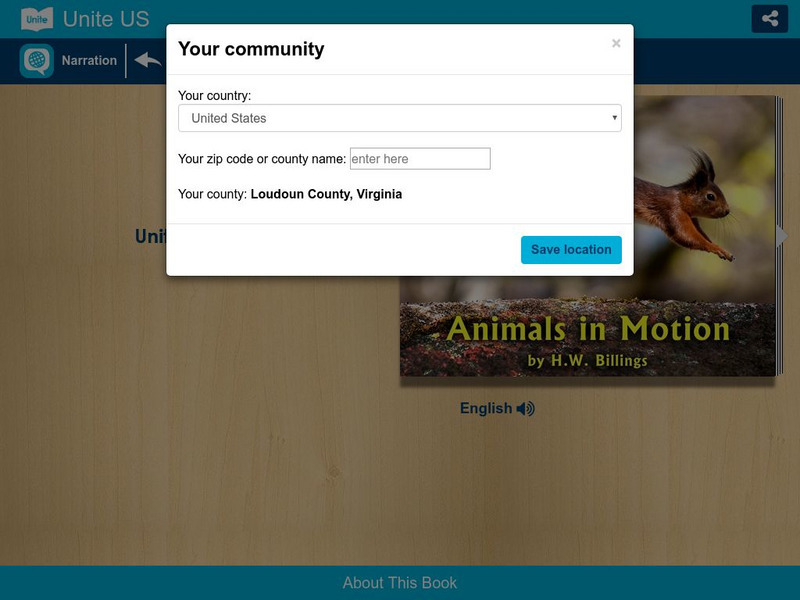 Unite for Literacy: Animals: Animals in Motion eBook