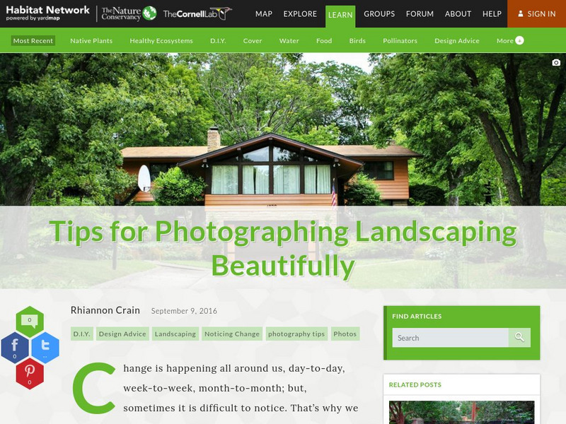Habitat Network: Tips for Photographing Landscaping Beautifully Article Habitat Network: Tips for Photographing Landscaping Beautifully Article