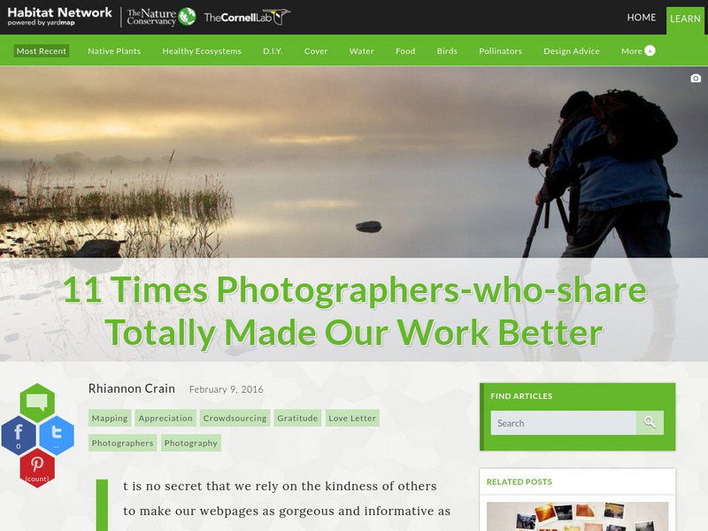Habitat Network: 11 Times Photographers Who Share Totally Made Our Work Better Article Habitat Network: 11 Times Photographers Who Share Totally Made Our Work Better Article
