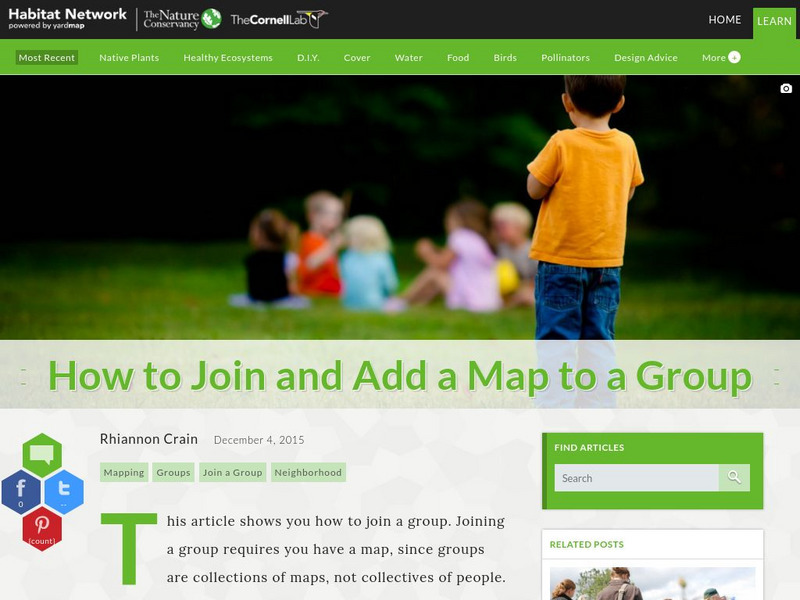 Habitat Network: How to Join and Add a Map to a Group Article Habitat Network: How to Join and Add a Map to a Group Article