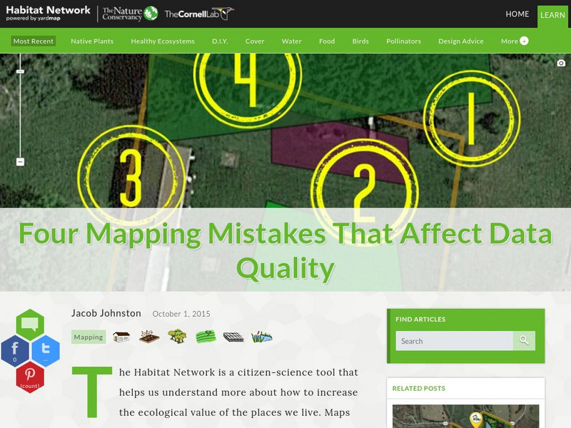 Habitat Network: Four Mapping Mistakes That Affect Data Quality Article