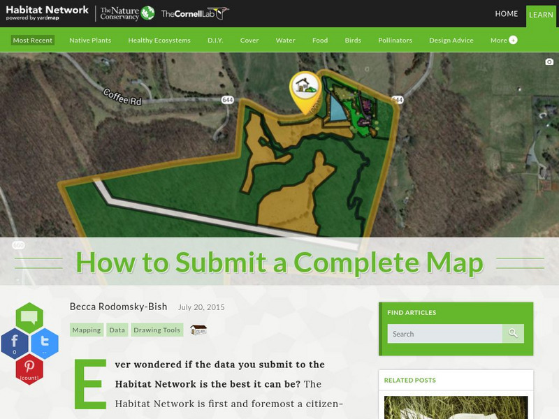 Habitat Network: How to Submit a Complete Map Article Habitat Network: How to Submit a Complete Map Article