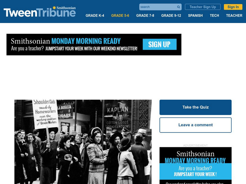 Smithsonian Tween Tribune: National Women's History Museum Article Smithsonian Tween Tribune: National Women's History Museum Article