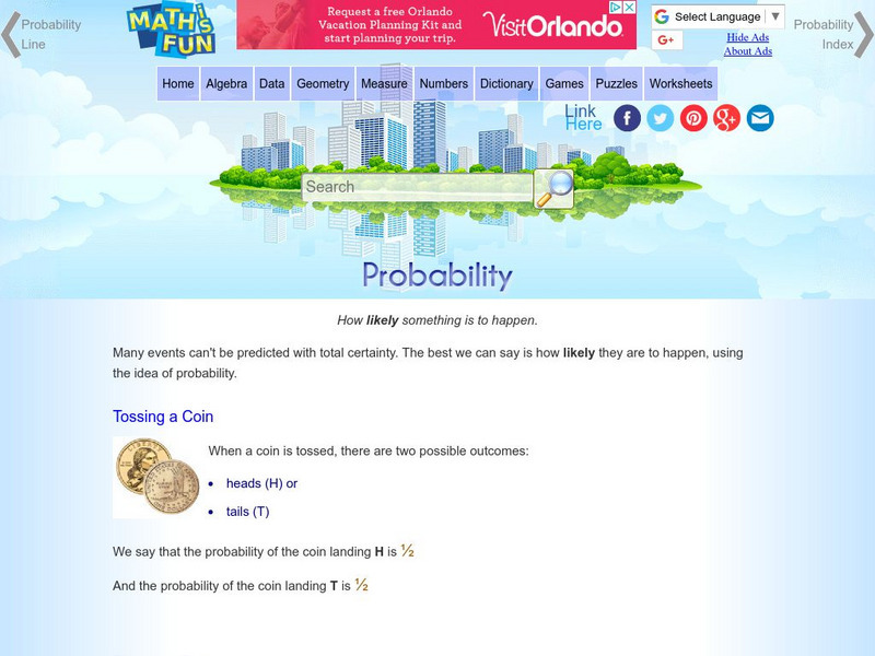 Math Is Fun: Probability Handout Math Is Fun: Probability Handout