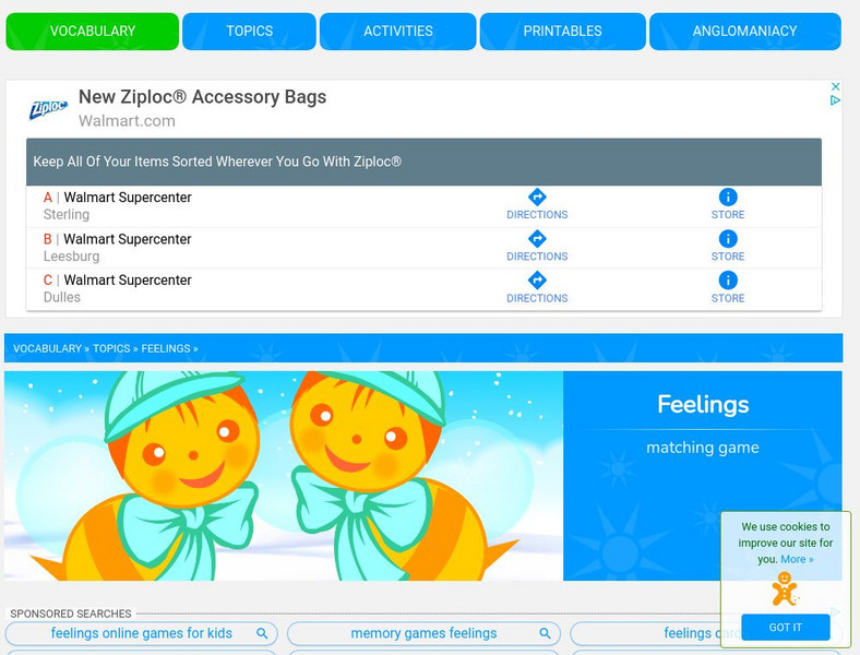 Anglomaniacy: Feelings Match Game Interactive Anglomaniacy: Feelings Match Game Interactive