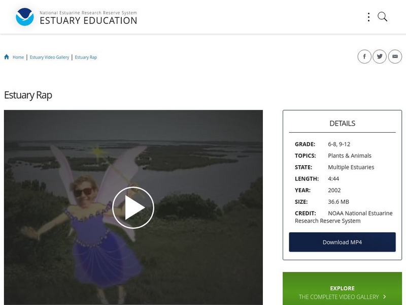 Noaa: Estuary Education: Estuary Rap Instructional Video Noaa: Estuary Education: Estuary Rap Instructional Video