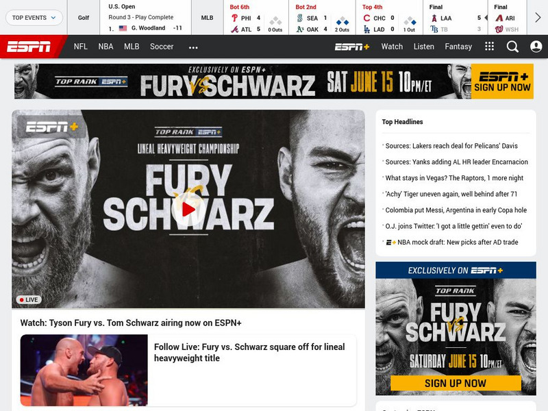Espn Website Espn Website
