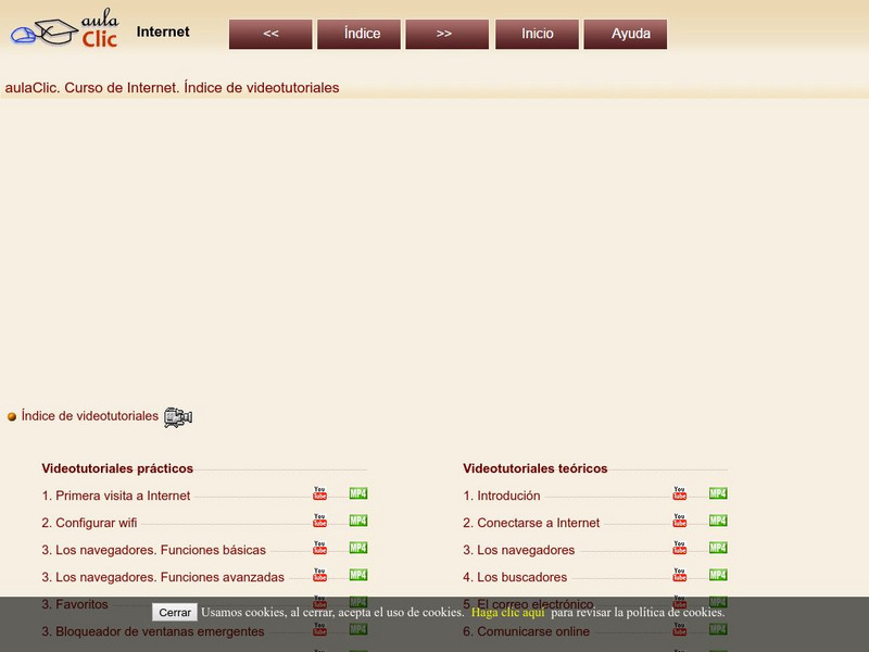 Aula Clic: Curso De Internet Instructional Video