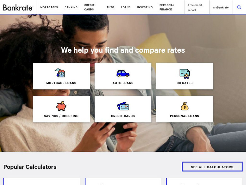 Bankrate.com: Homepage Website Bankrate.com: Homepage Website