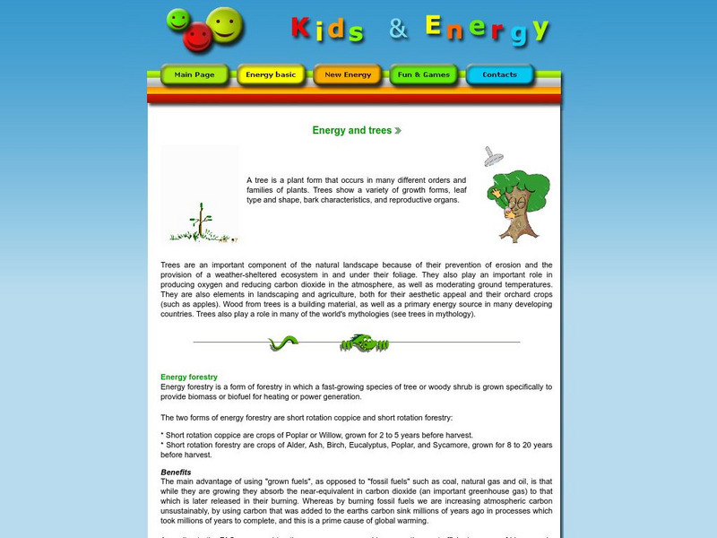 Esd Bulgaria: Kids & Energy: Energy and Trees Handout Esd Bulgaria: Kids & Energy: Energy and Trees Handout