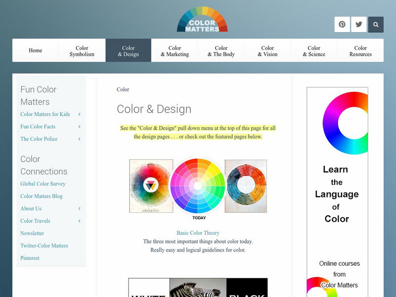 Color Matters: Color and Design Website Color Matters: Color and Design Website