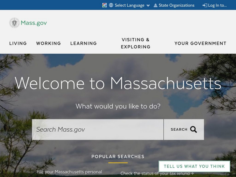 Commonwealth of Massachusetts Website Commonwealth of Massachusetts Website