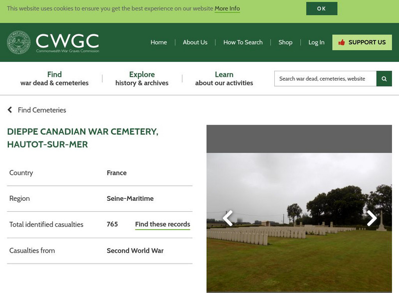 Commonwealth War Graves Commission: Dieppe Canadian War Cemetery Website Commonwealth War Graves Commission: Dieppe Canadian War Cemetery Website