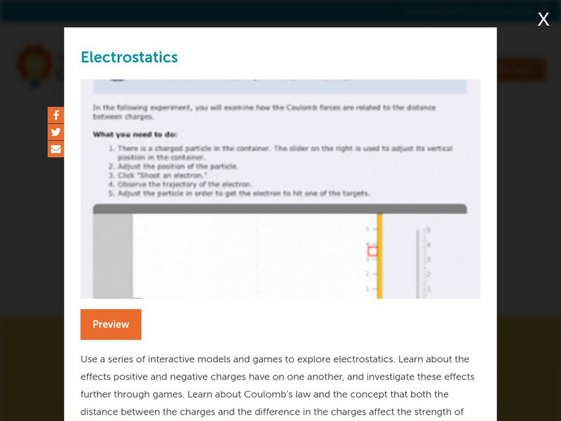 Concord Consortium: Electrostatics Interactive Concord Consortium: Electrostatics Interactive