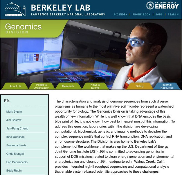 Berkeley Lab: Genome Sciences Handout Berkeley Lab: Genome Sciences Handout