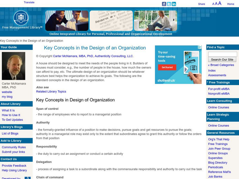 Map for Non Profits: New Organizational Structures Website Map for Non Profits: New Organizational Structures Website
