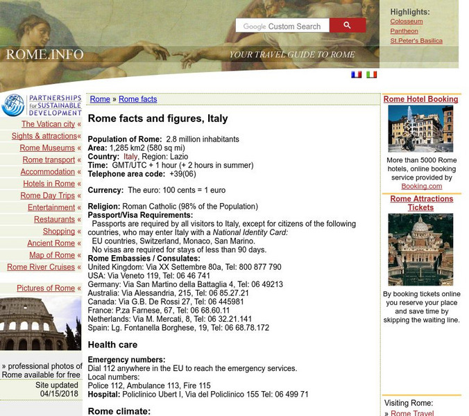 Rome Tourism: Rome Info Professional Doc