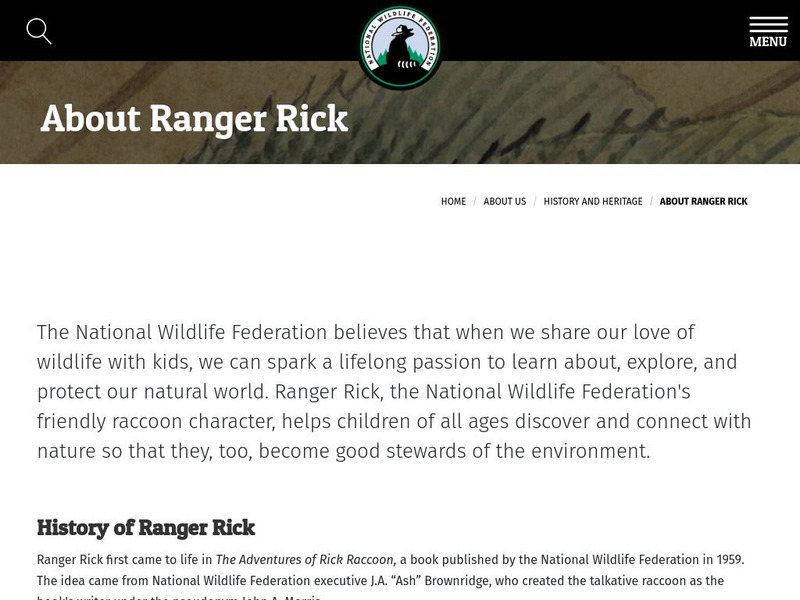 National Wildlife Federation: Ranger Rick Website National Wildlife Federation: Ranger Rick Website