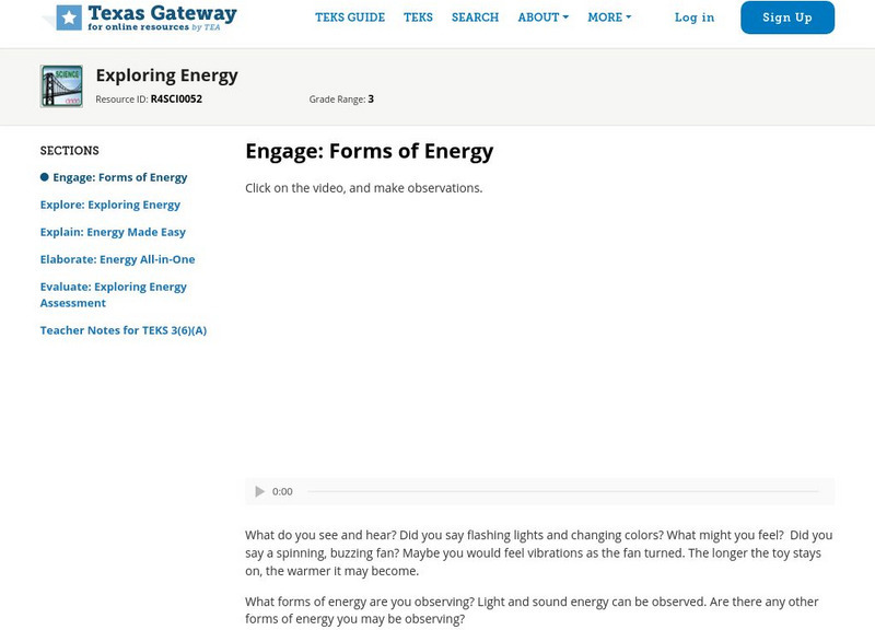 Texas Gateway: Exploring Energy Unit Plan Texas Gateway: Exploring Energy Unit Plan